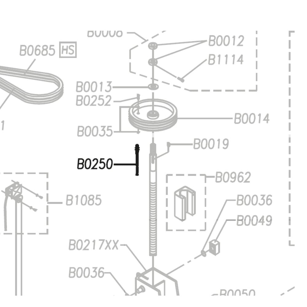 Sensor unter der Riemenscheibe für Werther 300S, 254S