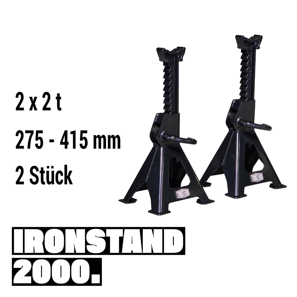 TRUSTERS IRONSTAND2000 Unterstellböcke 2t (1 Paar = 2 Stück)