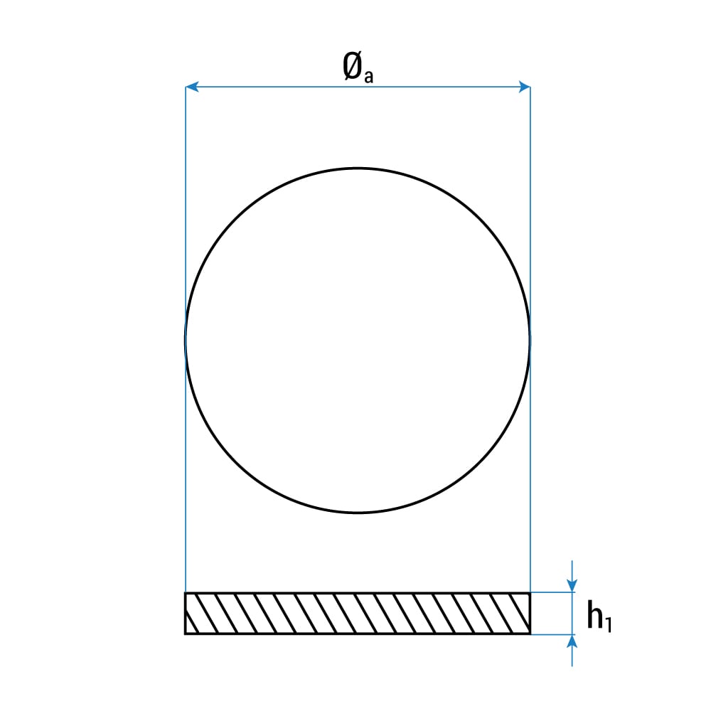 Gummiauflage für Wagenheber mit Profil » Ø120 x 20 mm