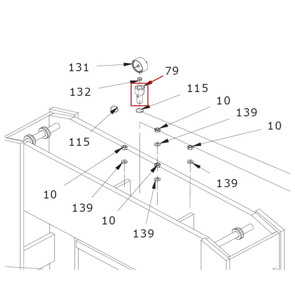 Manometer Verbindung für OMCN 160