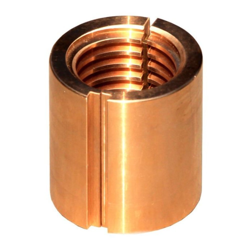 Sicherheitsmutter für HTC Hebebühne Typ HIEV 2/3/4/5, Safety Nut, Halbschalen mit Trapezgewinde Ø45x
