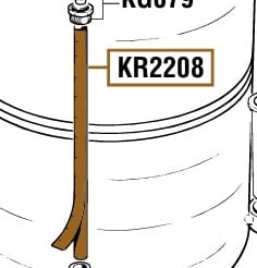 Verbindungsrohr für Raasm/ECODORA Ölspender 33024