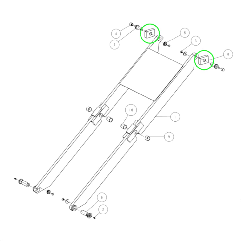 Gleitstück Oben für Nussbaum Jumbo Lift NT und 3200 NT