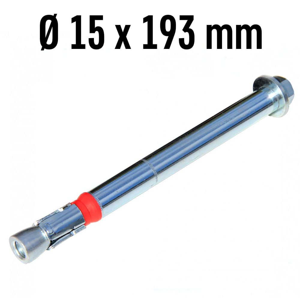 Schlaganker für Hebebühne, Ø15 mm x 193 mm, Fixanker / Schwerlastanker / Dübel