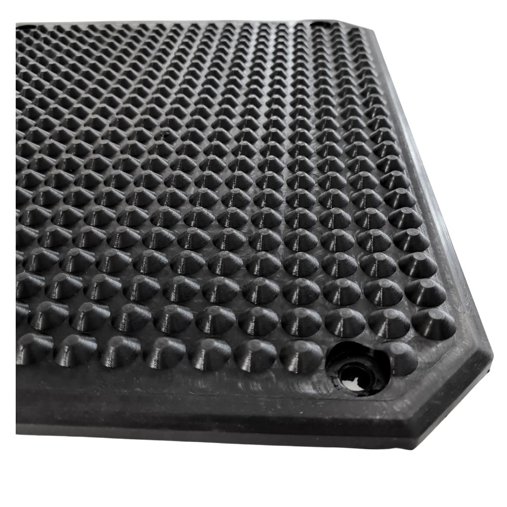 Gummiplatte für Maha Hebebühnen » 400 x 355 x 14 mm » verstärkt