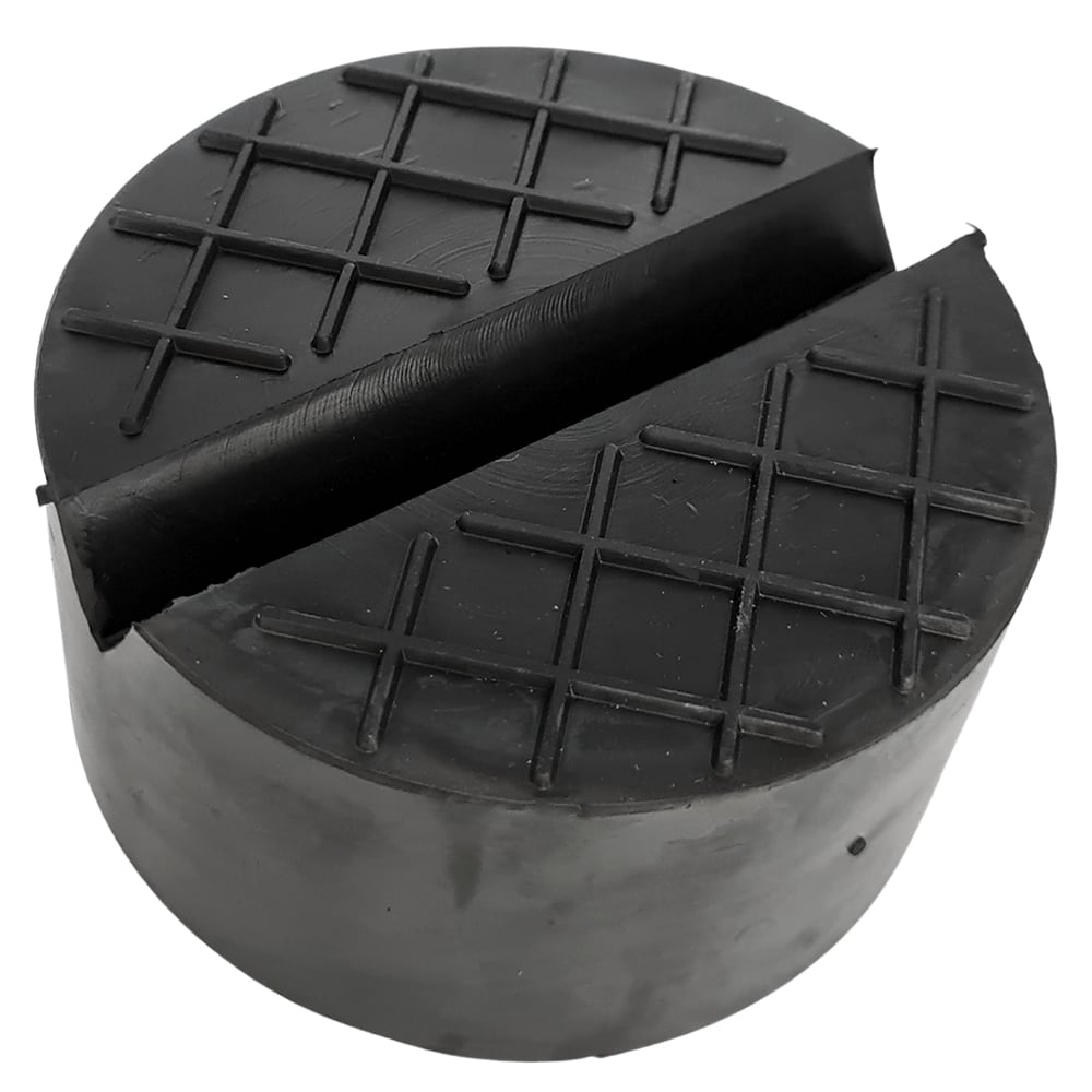 Gummiauflage für Wagenheber mit Nut, Ø100 x 50 mm