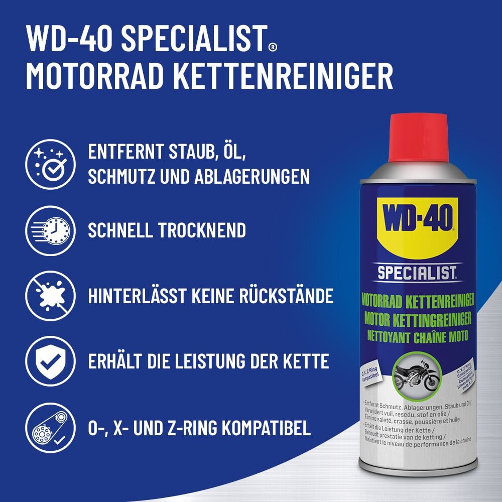 WD-40® Specialist Motorrad Kettenreiniger » 400 ml