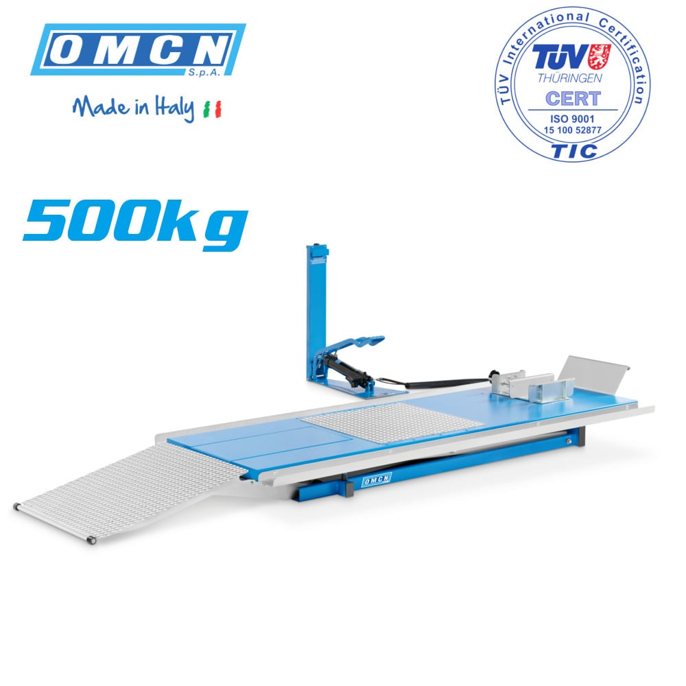 OMCN 196/P mit 500 kg Tragkraft, Fußpumpe, pneumatische Entriegelung