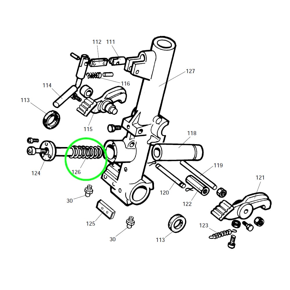 Feder für den Arm von für Mondolfo Ferro TBE155 | 437519