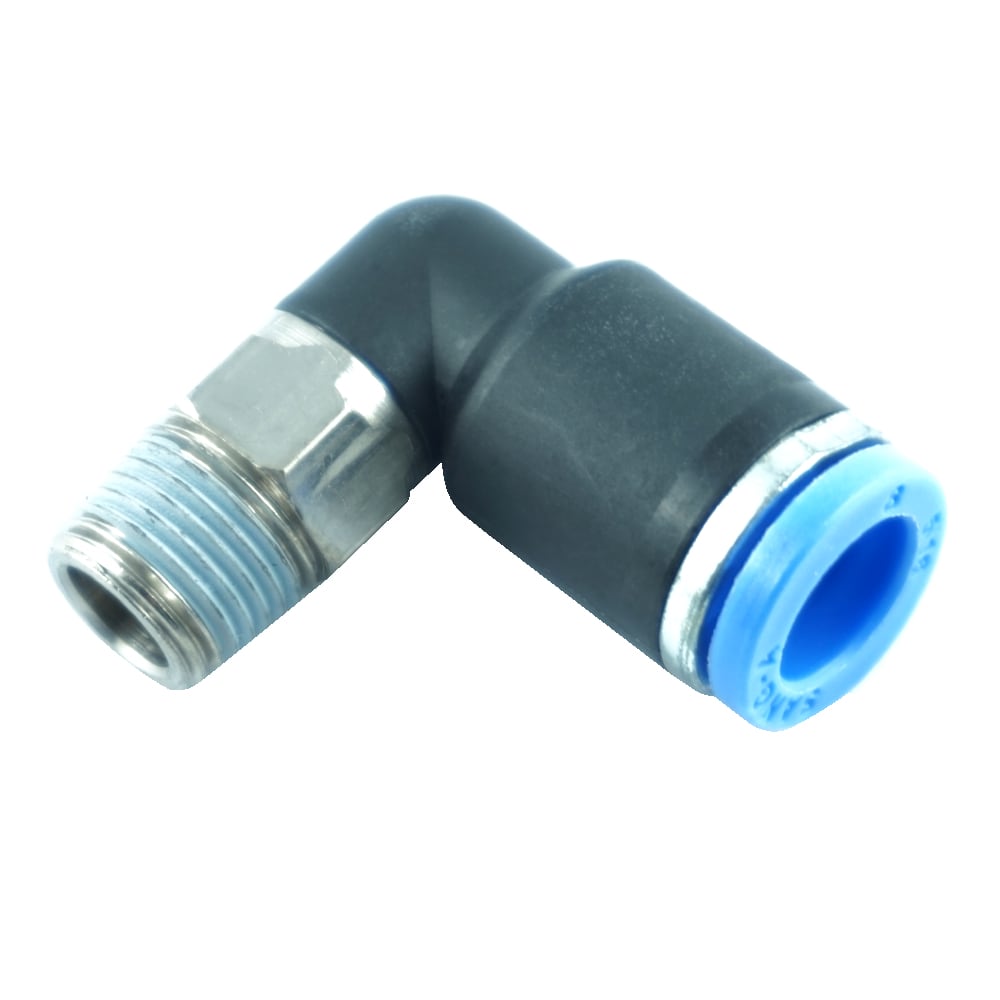 Pneumatische Winkelsteckverbindung R1/8" Ø 8 mm für Reifenmontiergeräte