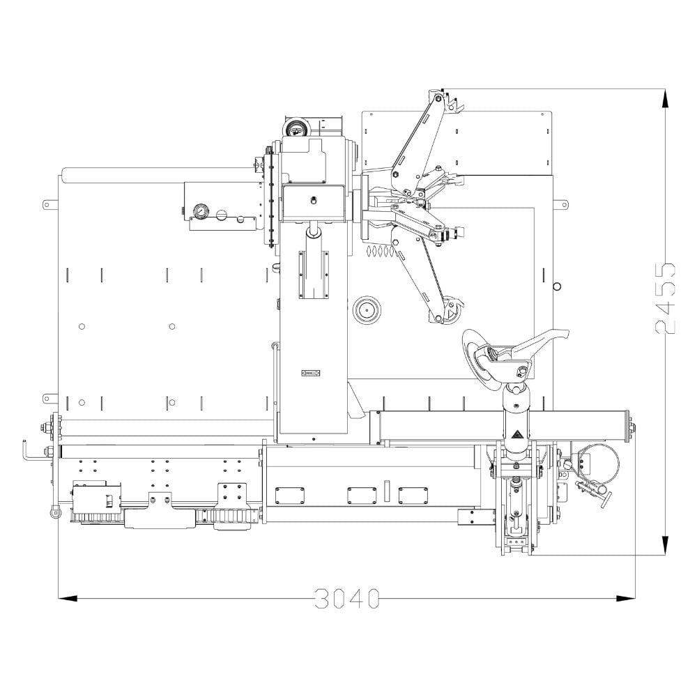 ATH 7260 | LKW-Reifenmontiermaschine bis 60 Zoll | Wireless-Steuerung