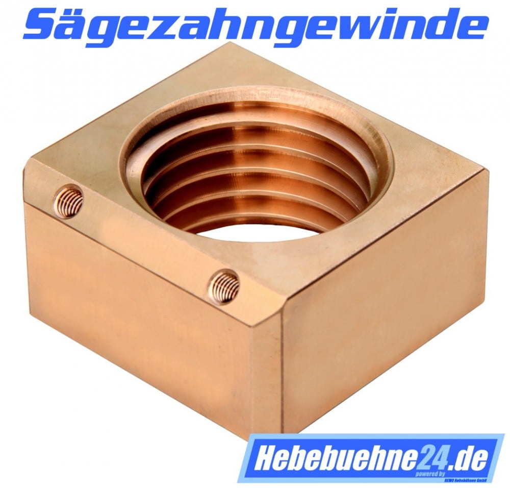 Sicherheitsmutter für Zippo Hebebühne Typ 1001, 1101, 1201, 1301, 1211, 1311, 1111, ZO2 mit Sägezahn