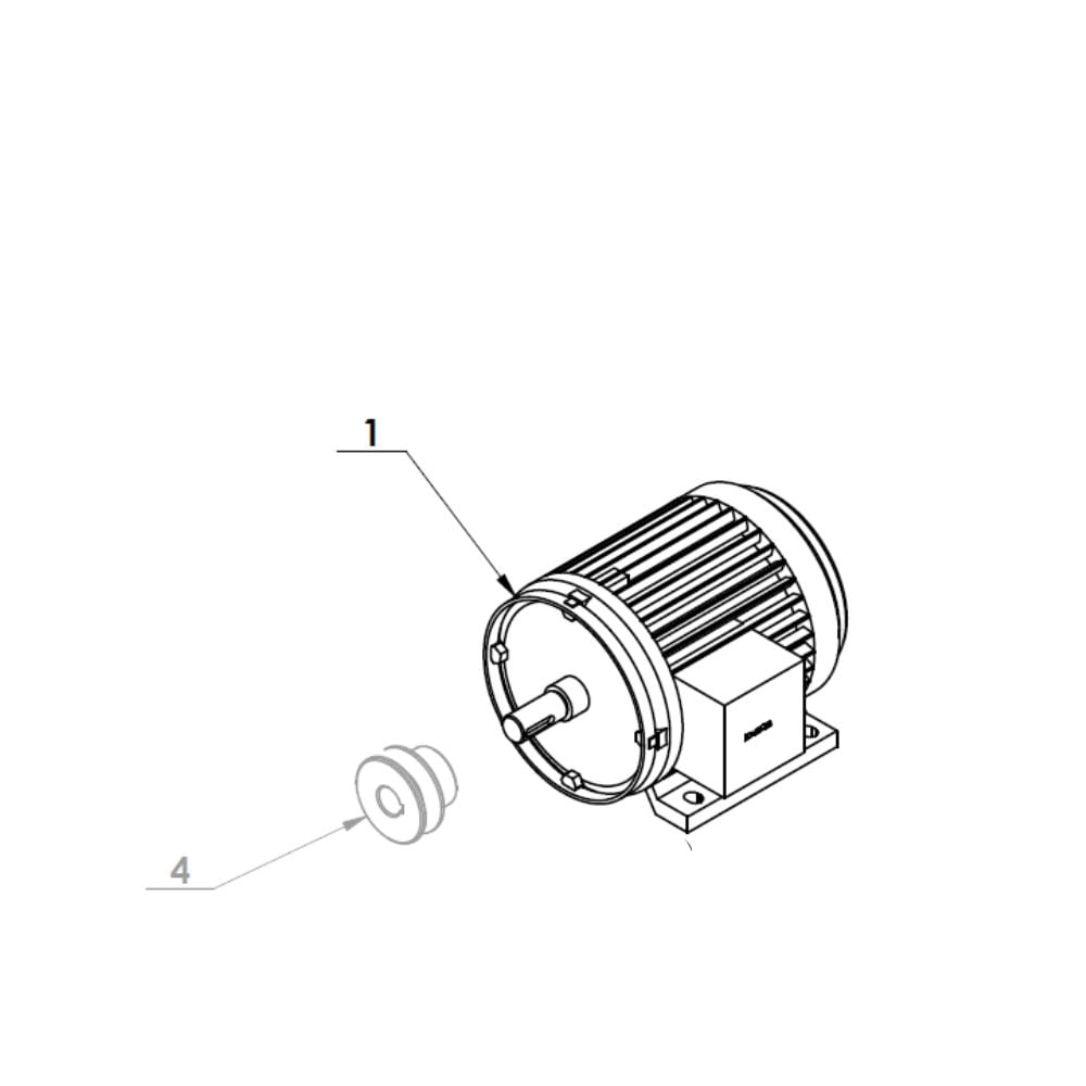 Motor für Bright 887, 889, 897 (2 Geschwindigkeiten)