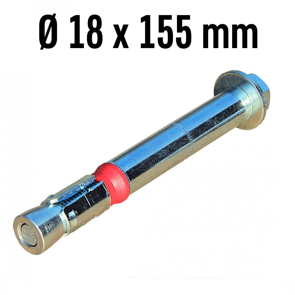 Schlaganker für barrierefreie Hebebühnen, Ø18 mm x 155 mm, Fixanker / Schwerlastanker / Dübel