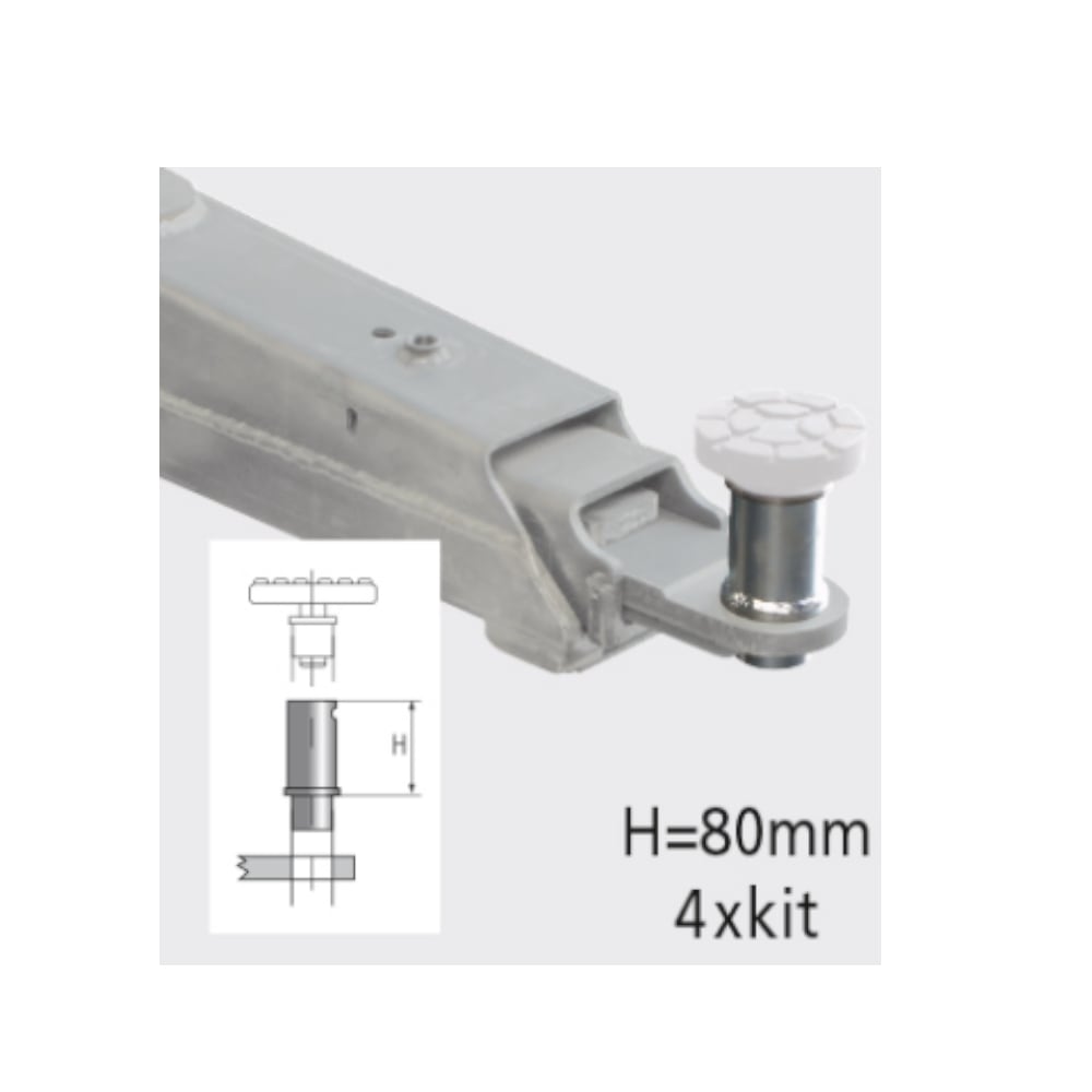 Erhöhungen (Satz) 80mm für Ravaglioli Hebebühnen