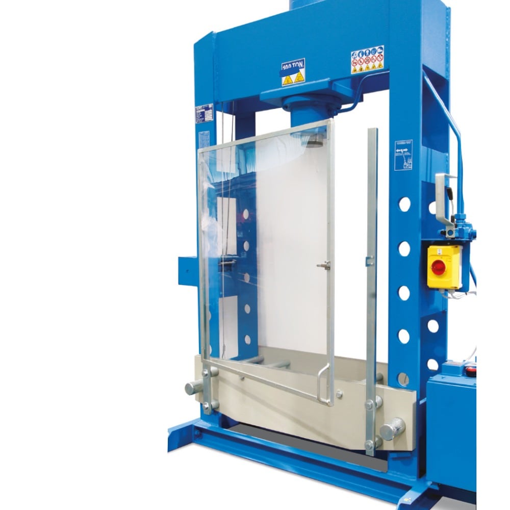 Lexan-Schutztüre für OMCN Werkstattpresse mit 50 t