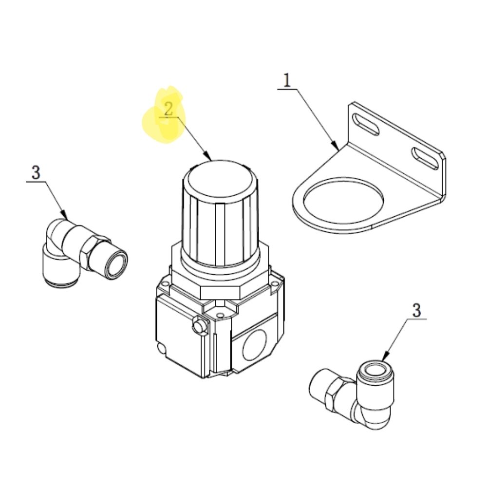 Pressure control valve for tyre changer Bright 887N, 889N, 897 | C-5B-1500000