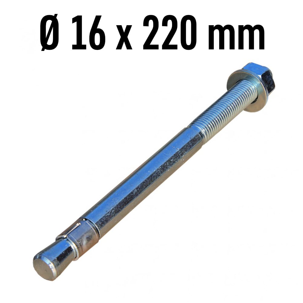 Schlaganker für Hebebühne, Ø16 mm x 220 mm
