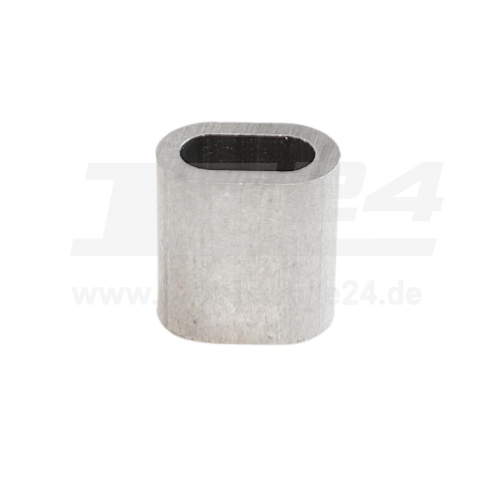 Pressklemme 2 mm Aluminium für Drahtseil