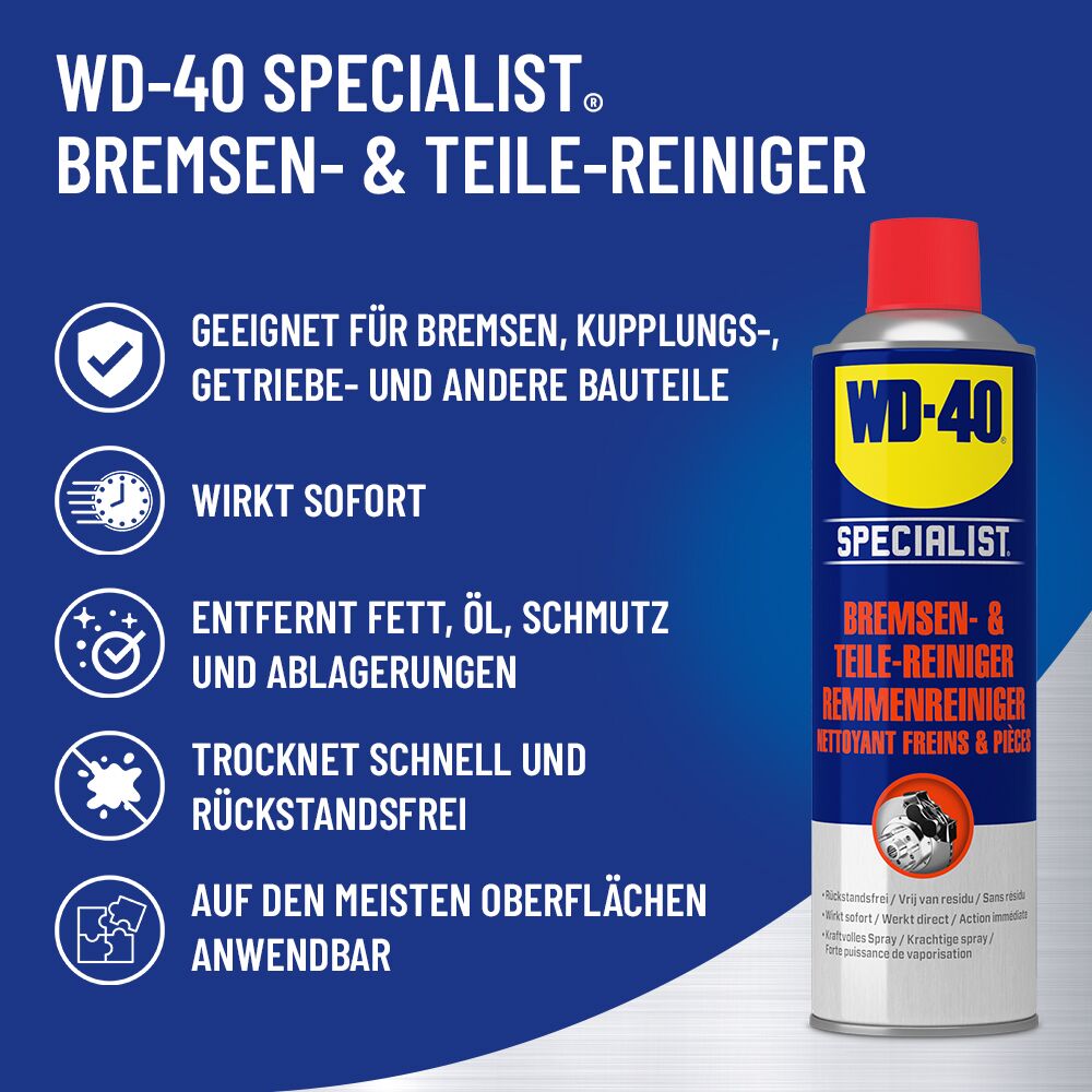WD-40® Specialist Bremsenreiniger und Teilereiniger 500 ml