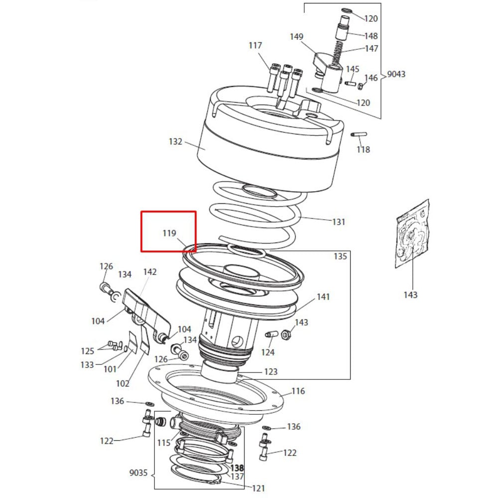 Dichtung für Mondolfo Ferro AQUILA RAPTOR, AS946, SML AUTOMATICO | 433339