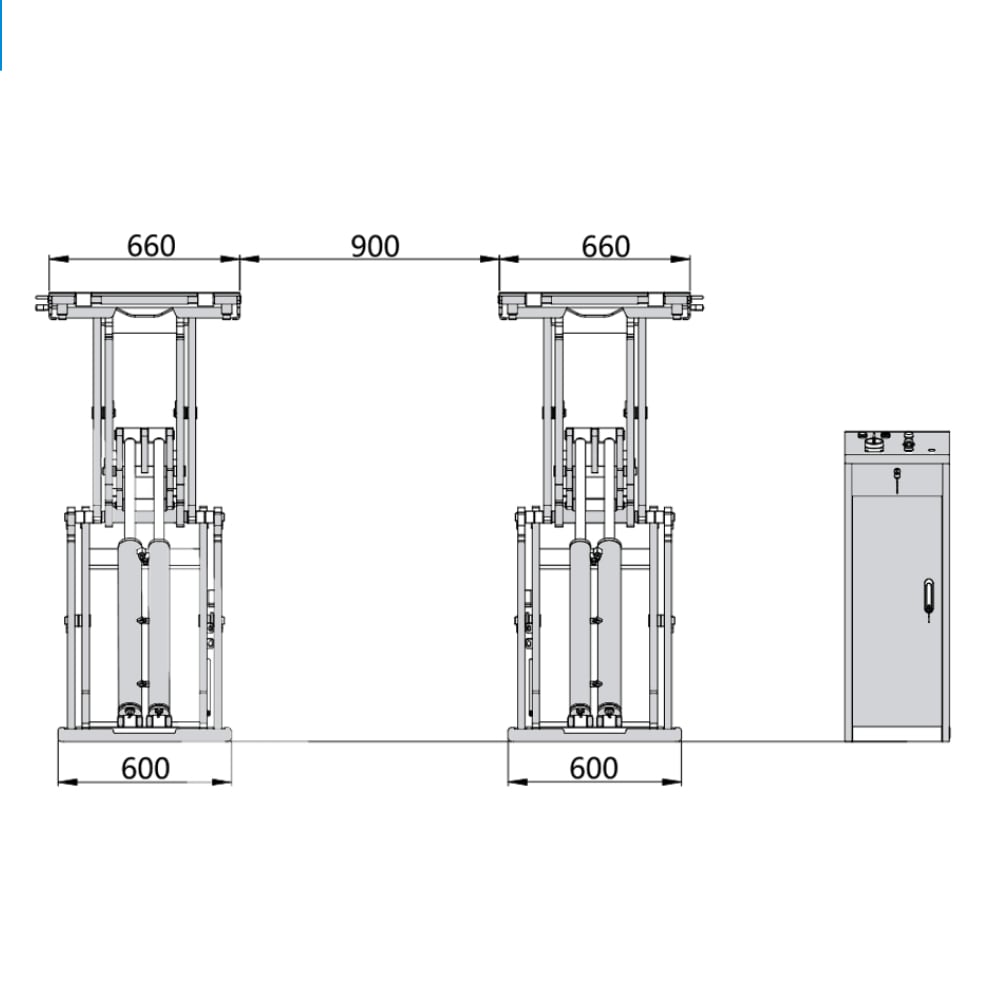 TRUSTERS ELVT5350 | Scherenhebebühne 3,5t | Low Profile 105 mm