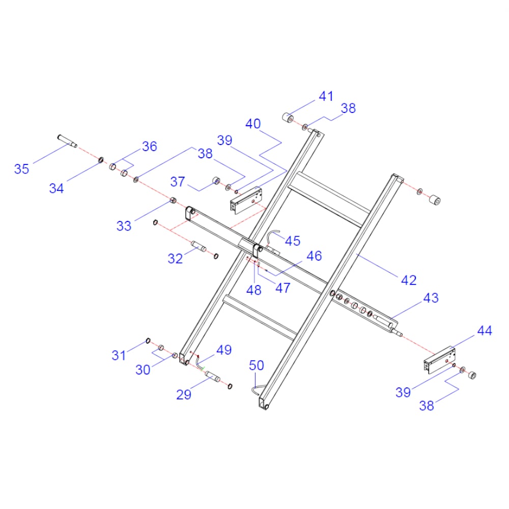 Flache Unterlegscheibe Ø37mm für TRUSTERS / REMO POWERLIFT