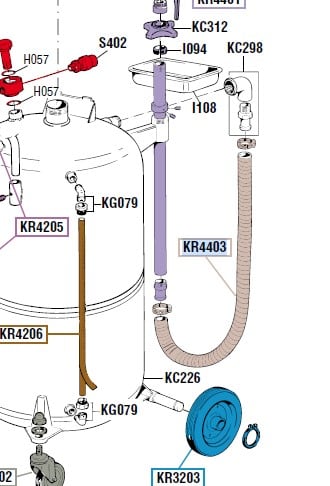 Verbindungsschlauch für Ecodora/Raasm 44090 Ölabsauggerät