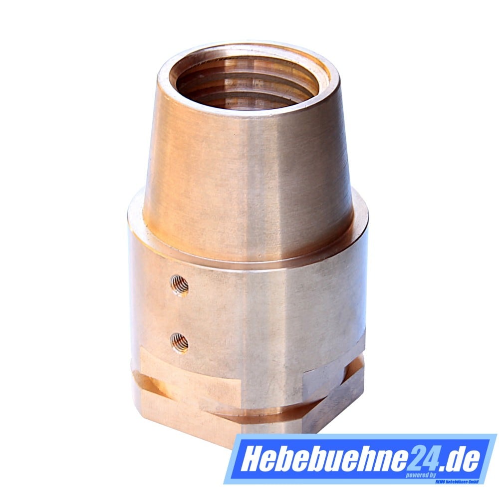 Tragmutter passend für SAT 24, 35, 50, 125 Kfz Hebebühne, Main-Nut, Lifting-Nut, aus Bronze mit Trap