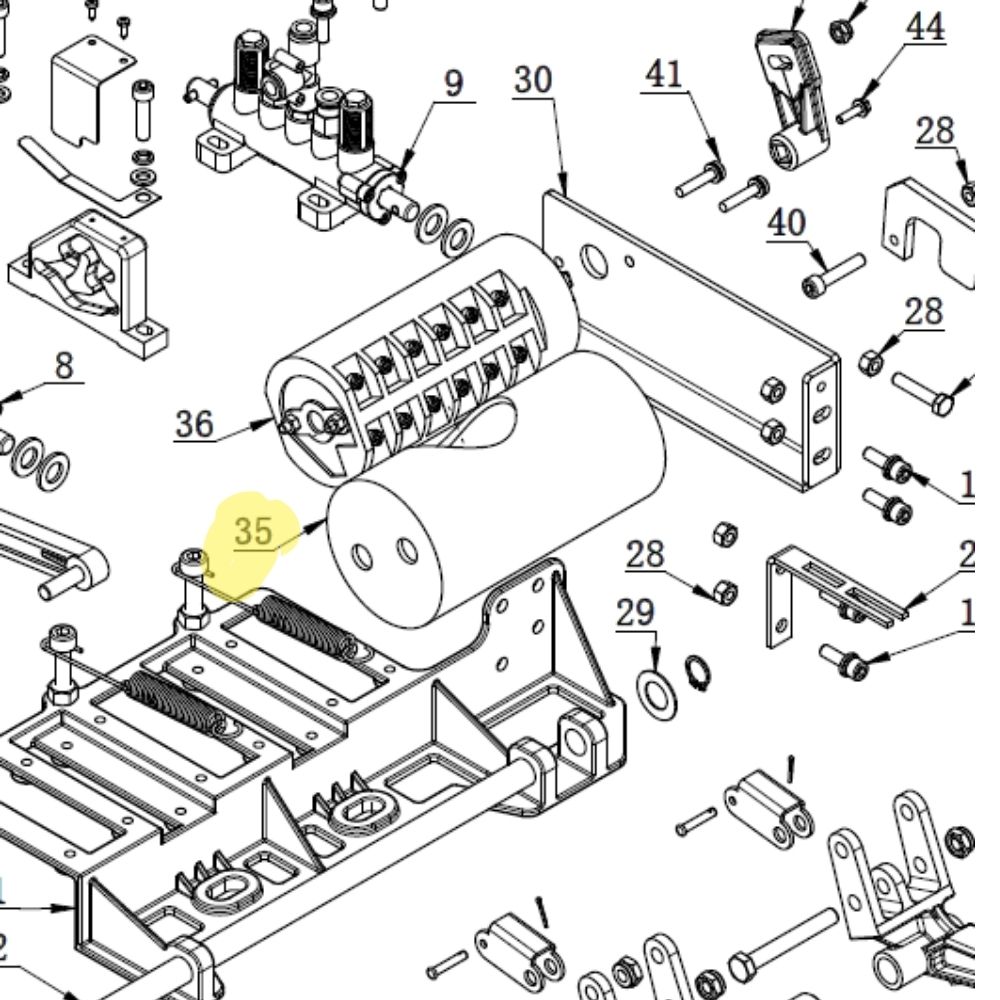 Cover for reversing switch for tyre changer Bright 885A, 885C-897 | CT-D-7100006