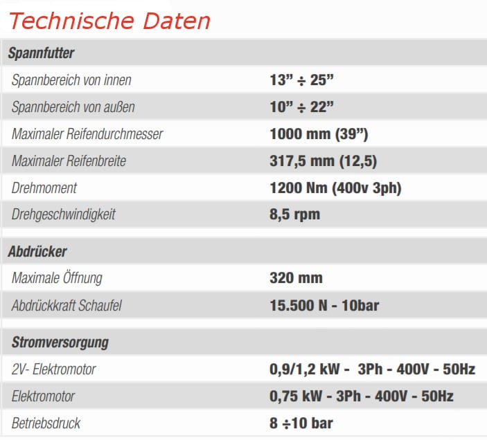 Reifenmontiermaschine » Corghi A222 » bis 22"