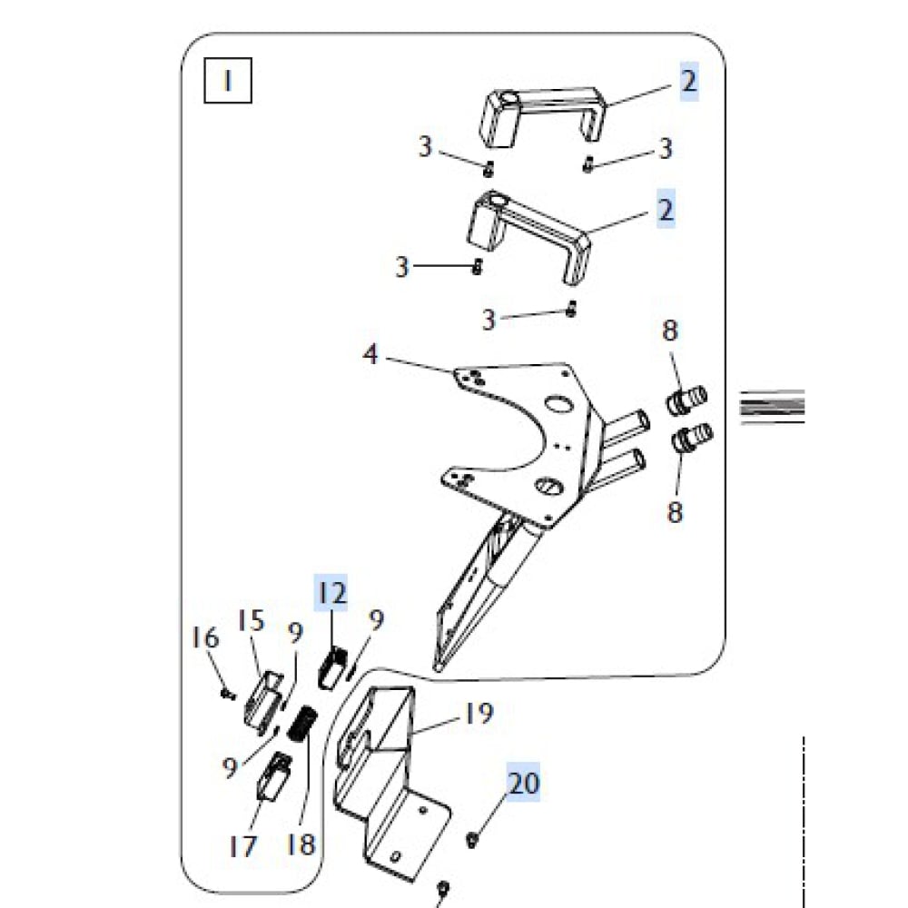 Handventil / Griffventil für Mondolfo Ferro SML AUTOMATICO | 3-90014
