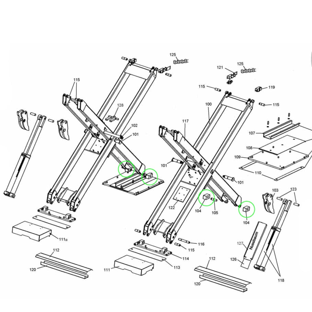 Gleitstück für Nussbaum UNI-LIFT NT, 3500, 5000