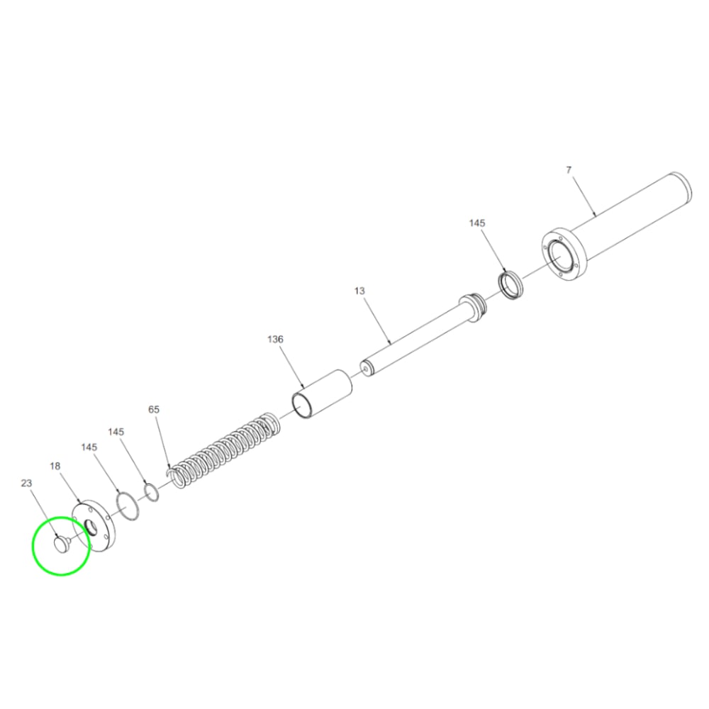 Pressplatte für OMCN Pressen mit 40mm Kolbendurchmesser