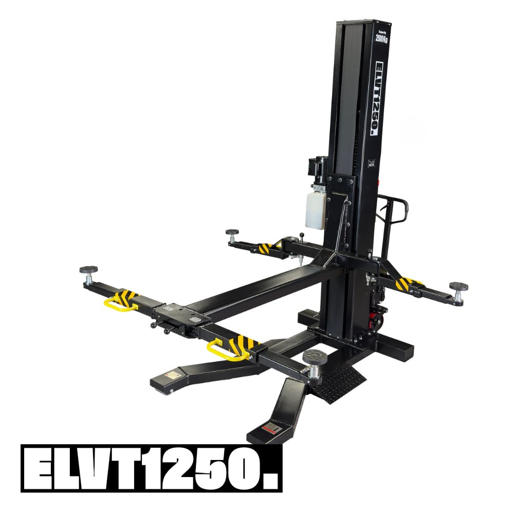 TRUSTERS ELVT1250 - Mobile 1-Säulen-Hebebühne mit 2,5t Tragkraft