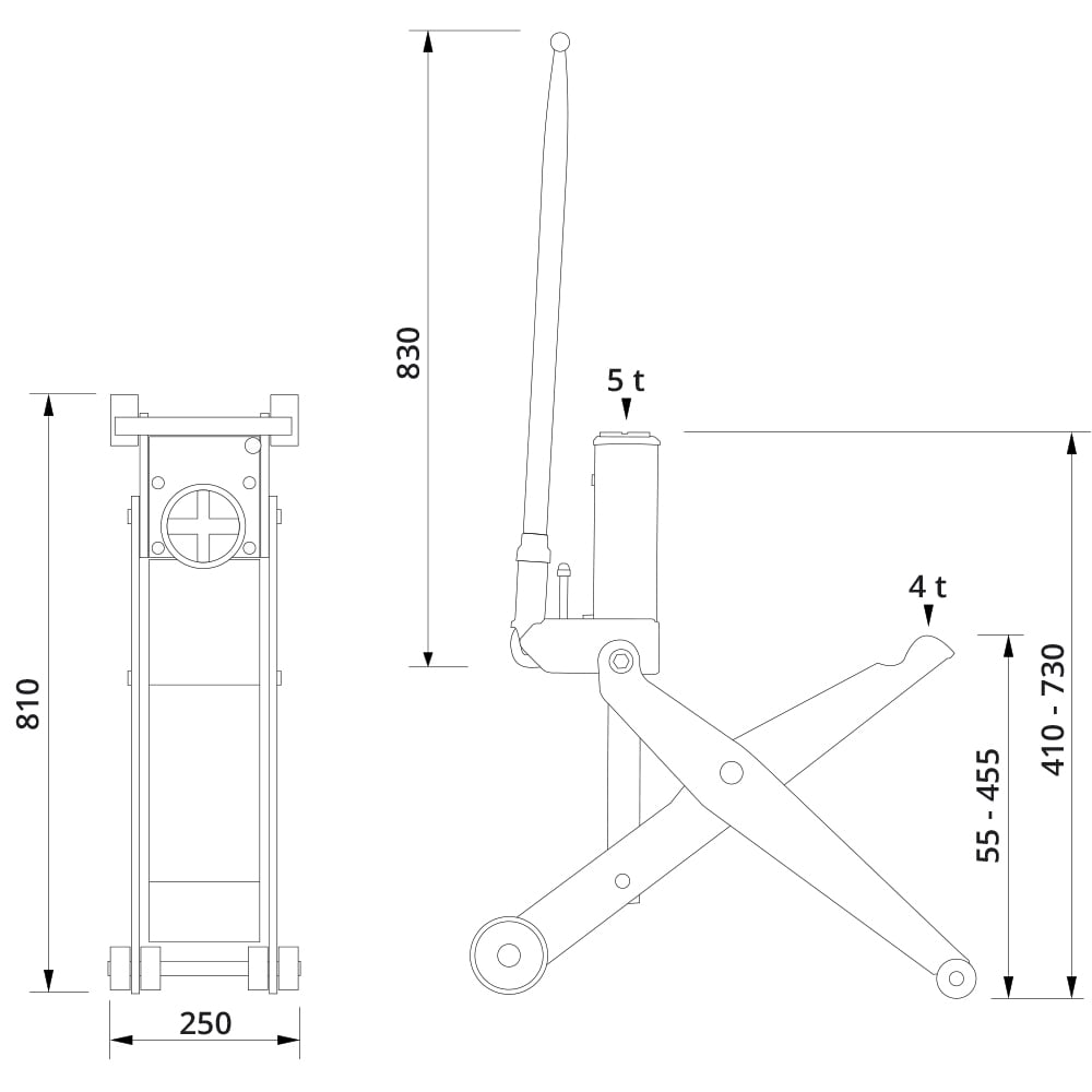 FJ40 » AC/Hydraulik » 4 t Tragkraft » Für Gabelstapler & Landmaschinen
