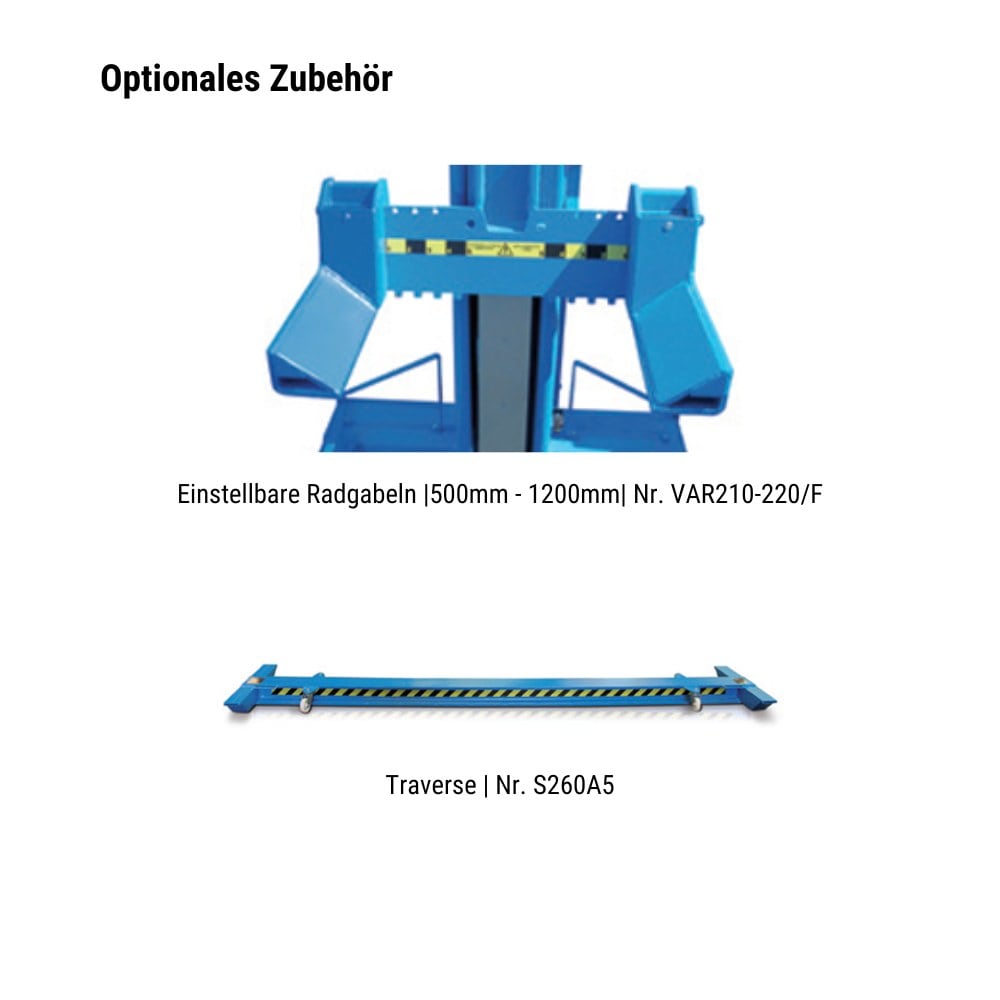 Radgreiferanlage Ravaglioli 212N | 12 t Tragkraft | Spindelantrieb