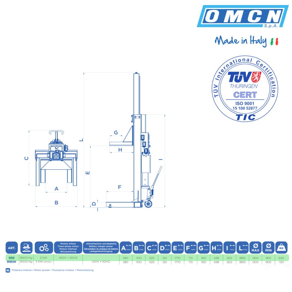 OMCN 995 » Mit 34t, 51t, 68t