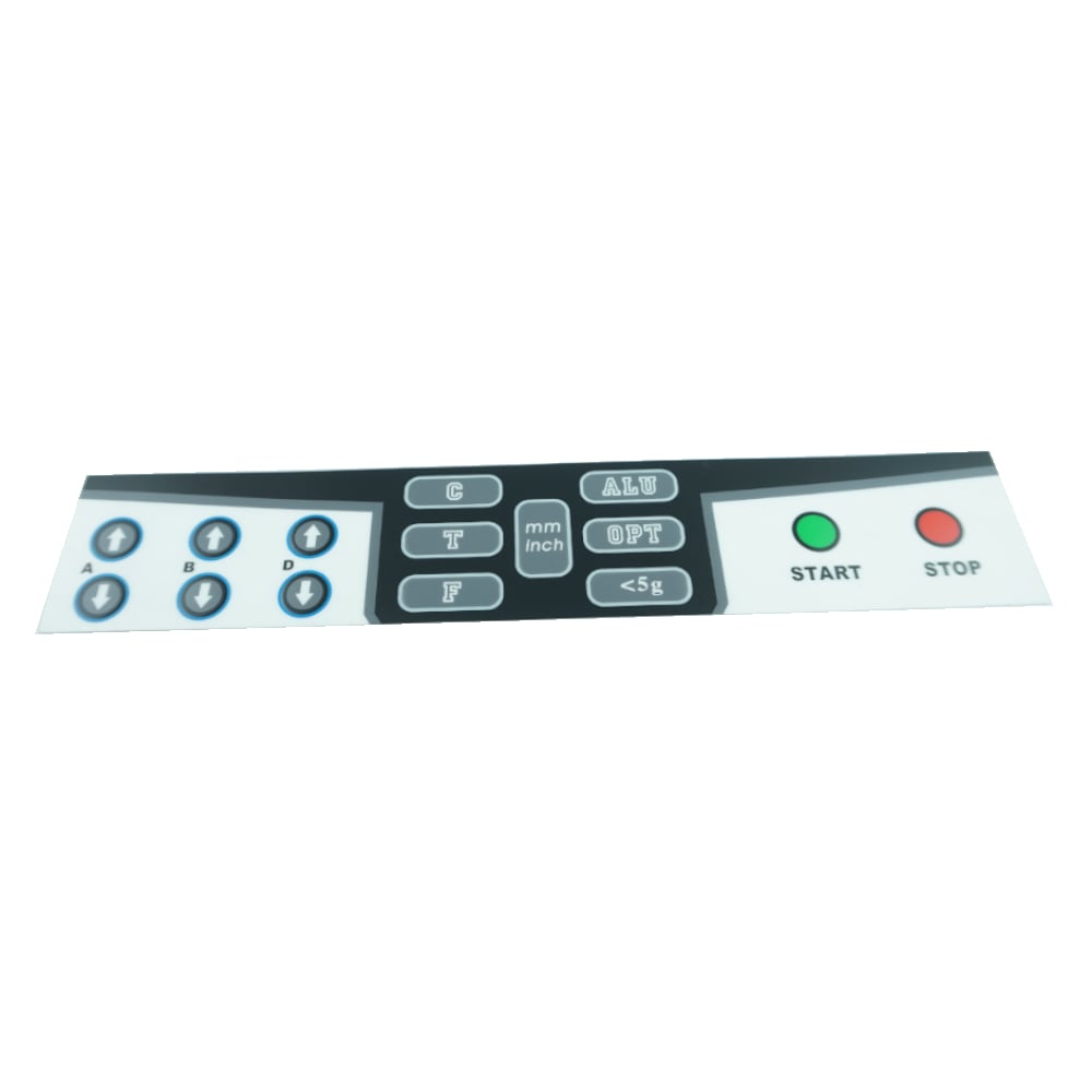 Tastensteuerfolie für Wuchtmaschine ATH W22, W42, W62