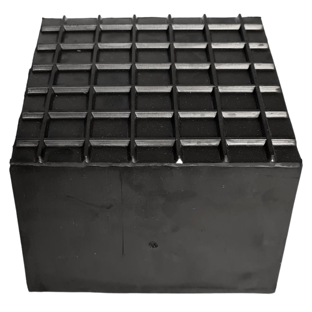Gummiklotz für Hebebühnen » Vollmaterial » 100 x 100 x 72 mm » eckig