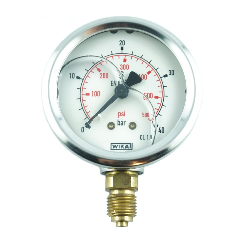 Universal Manometer 1/4" für Hydraulik-Pressen