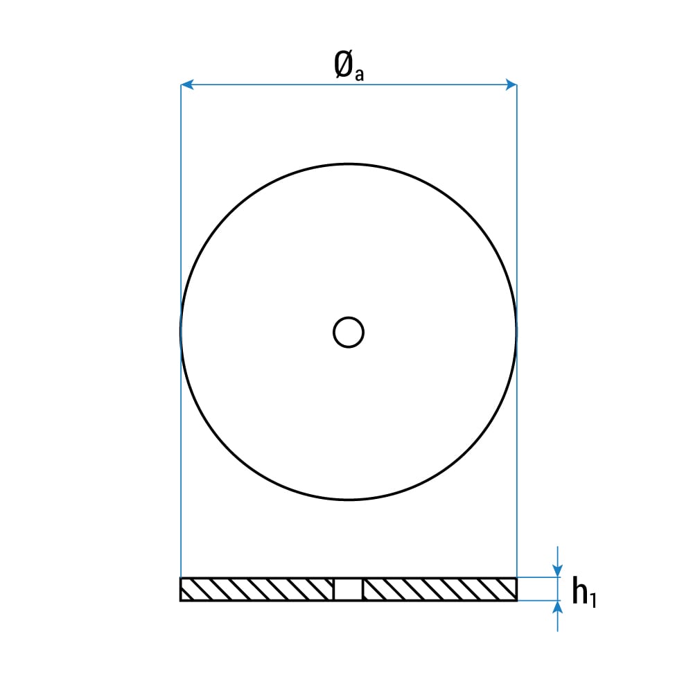 Gummiteller für FOG » Ø120 x14 mm