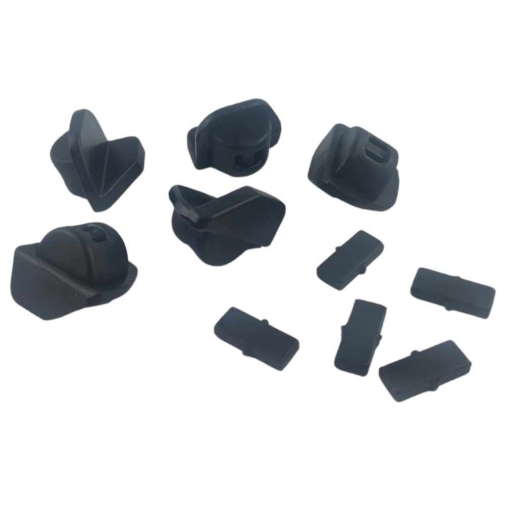 Plastic inserts for mounting head 